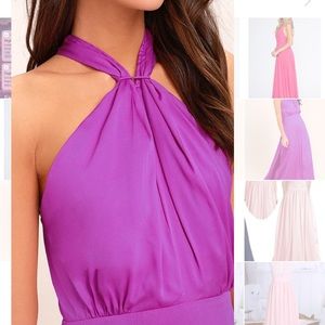 LULU’s floor length maxi dress. Fun and flirty!!!